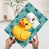 Duck With Toilet Paper Hat Printed Poster Customized Retro Wall Art Vintage Metal Tin Signs for Home Room Decoration Gaming Cozy