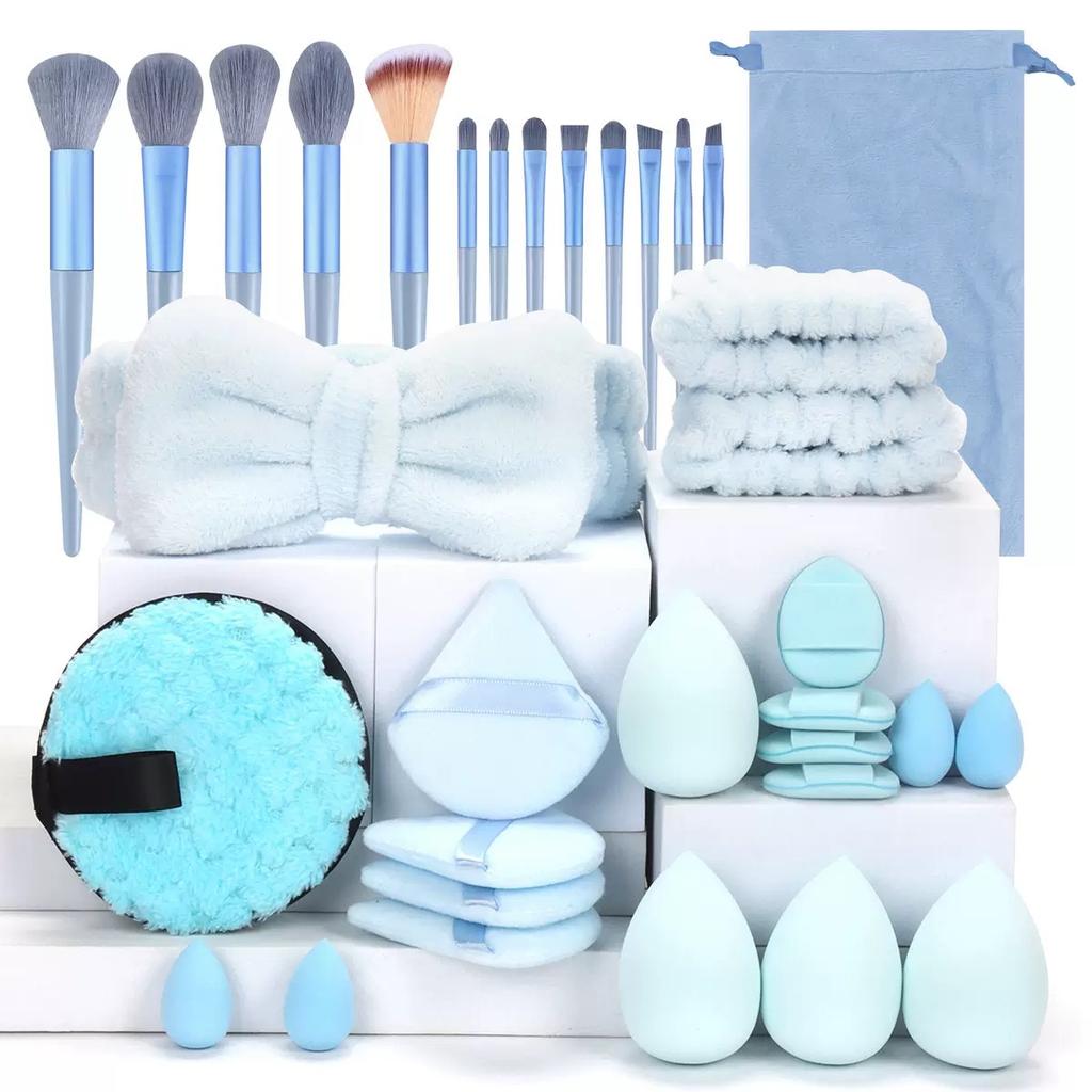 Bestseller 8-34PCS Makeup Brush Set - Soft Hair Foundation Eyeshadow Concealer Blending Blush Kabuki Beauty Tools for Women