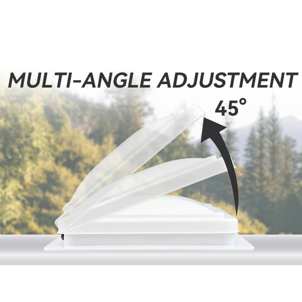 14Inch Plastic Roof Vent Cover Manual Trailer Vent Replacement Universal Bathroom Exhaust Vent for Trailer Motorhome