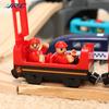 DYS Voice Broadcast Plastic Electric Train Children Kids Toy Gift with 2 Passengers