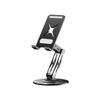 360° Dual-Fold Carbon Steel Phone & Tablet Stand for Multi-functional Use