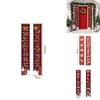 Vibrant Christmas Door Hanging Sign Banner Flag Xmas Party Decor