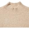 Uniqlo Souffle Yarn Casual Pullover Half High Neck Knit Sweater Men Tops Off-White 461070-30