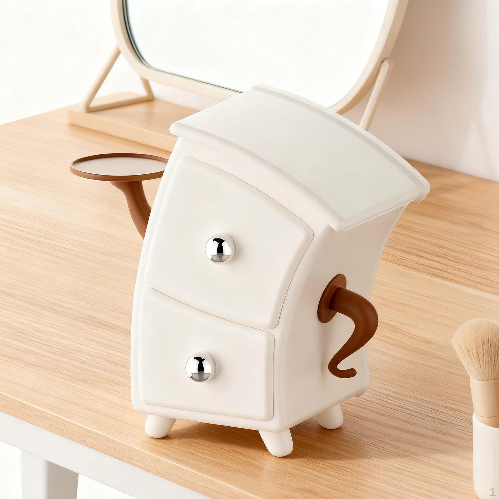 

Органайзер для косметических спонжей с выдвижным ящиком, Коробка для макияжа, Пылезащитный органайзер, Туалетный столик