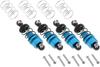 4-Piece Aluminum Alloy Shock Absorber Damper Set for Tamiya TT-01, TT-02, TT02 (1/10 Scale) RC Car Upgrade Parts and Accessories (Color: Blue)