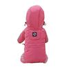 Dog Raincoat Waterproof Rain Coat with Leash Hole Dog Rain Jacket with Hood And Reflective Strips for Small Medium Dogs Puppies