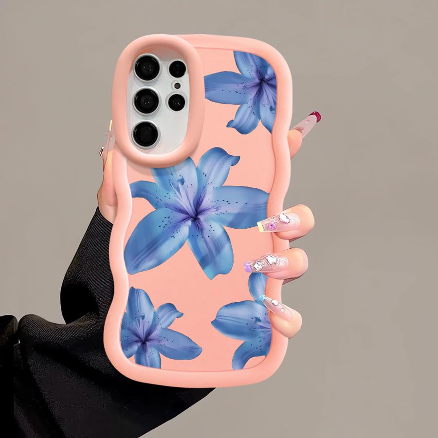 Cartoon Flower Pattern Case for Samsung Galaxy S20 FE S21 A26 S23 Plus S22 Ultra S24 A25 S25 Soft Phone Cover A54 A24 A34 A35