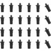 8Pcs Black Cabinet Door Buffer Pins Plastic Spring Mute Shock Absorbent for Blinds Racks Extend Furniture Life