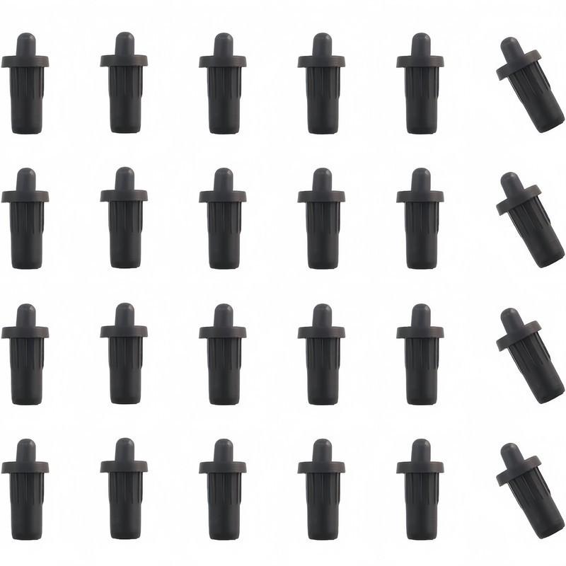 8Pcs Black Cabinet Door Buffer Pins Plastic Spring Mute Shock Absorbent for Blinds Racks Extend Furniture Life
