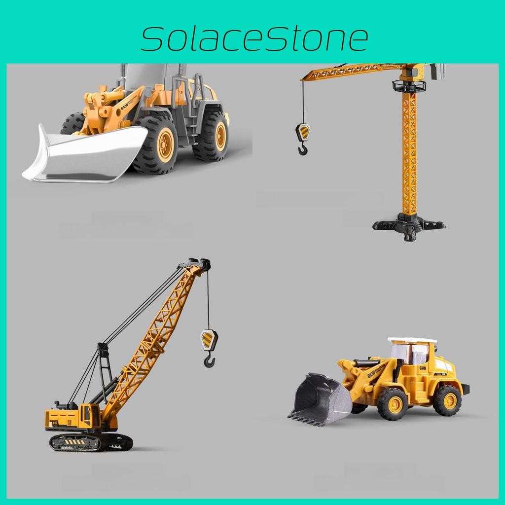 Alloy Excavator Construction Toy For Kids With Inertia Drive And Articulated Joints