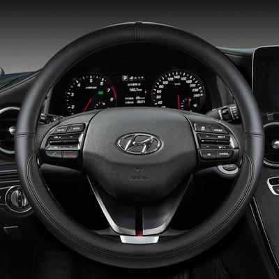Funda de Volante de Cuero de Microfibra para Coche Hyundai Veloster II I30 III 2018-2022 Elantra (EE.UU.)  - Accesorios Automotrices 2023