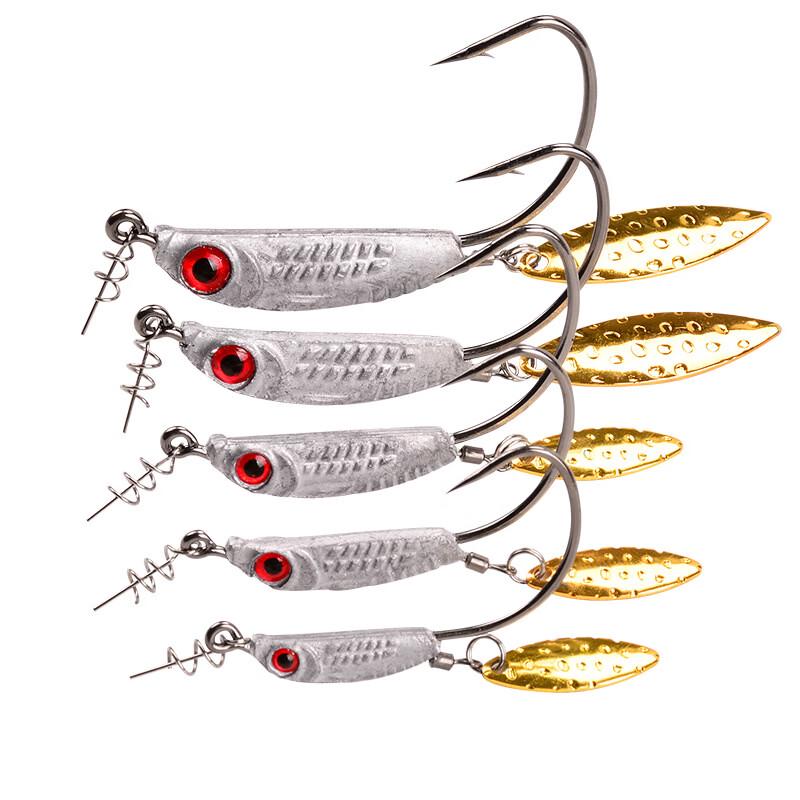 TLXT Wide-Belly Crank Hook with Weighted Spoon Jig Head