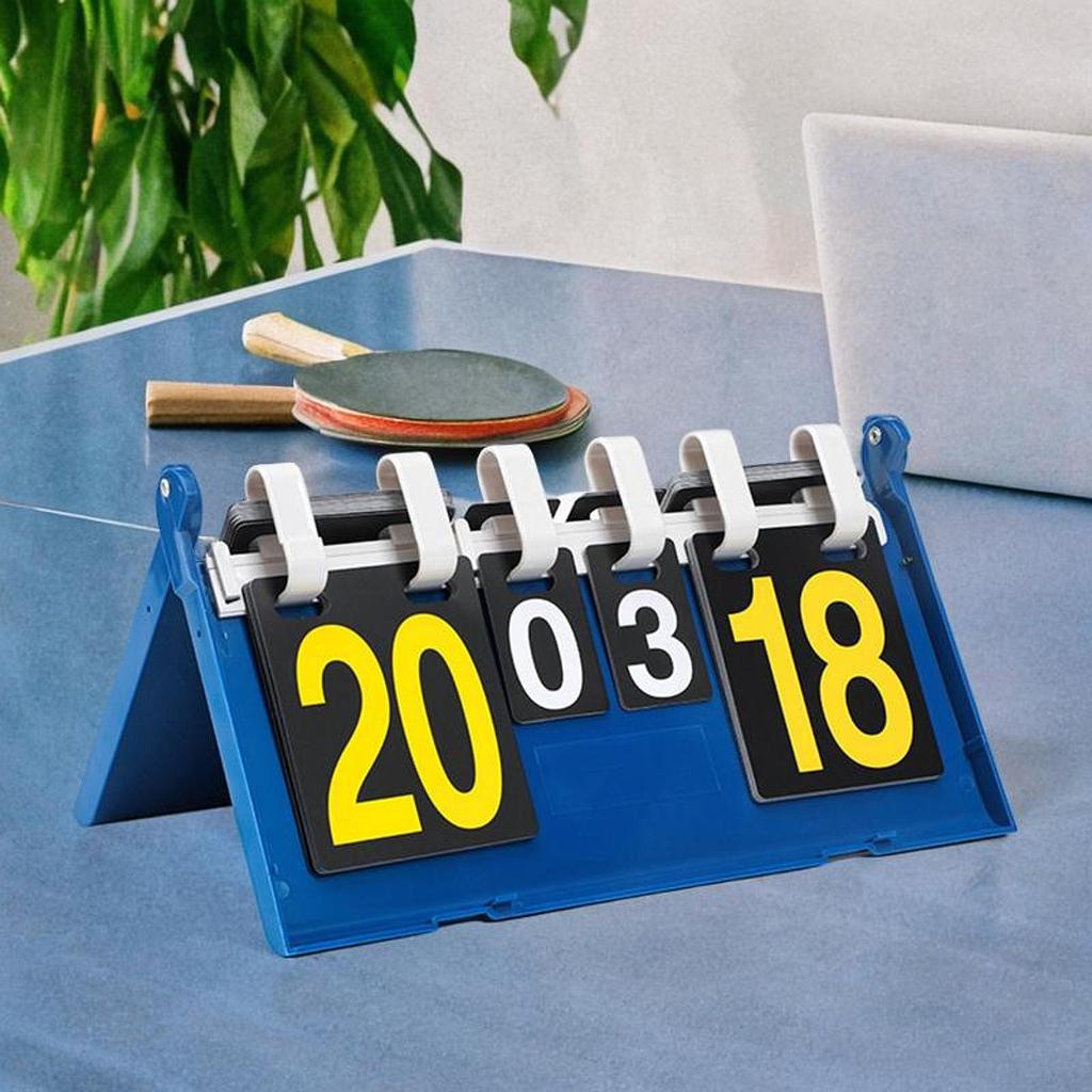 Sports Scoreboard Manual Score Cards Foldable Accessories Tabletop Board for Baseball Football