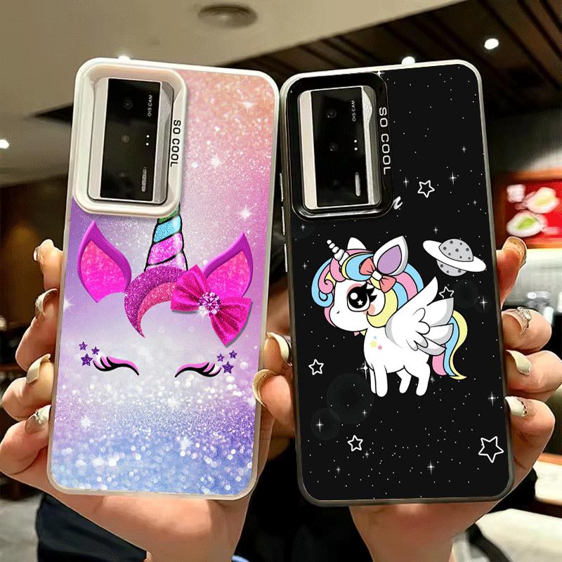 Pink Unicorn Rainbow Shockproof Phone Case for Xiaomi Poco X7 X6 X5 X3 Pro F7 Ultra M8 Redmi 15C 15 14C 13C 12C 10C 13 12 10