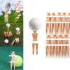 Beautiful Flesh-toned Golf Tees Durable Plastic Design For Various Sports Activities