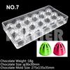 Polycarbonat Schokoladenformen Quadratisch Rund Süßigkeiten Süßwarenriegel Form Backen Kuchen BonBon Süßwarenwerkzeuge Backzubehör