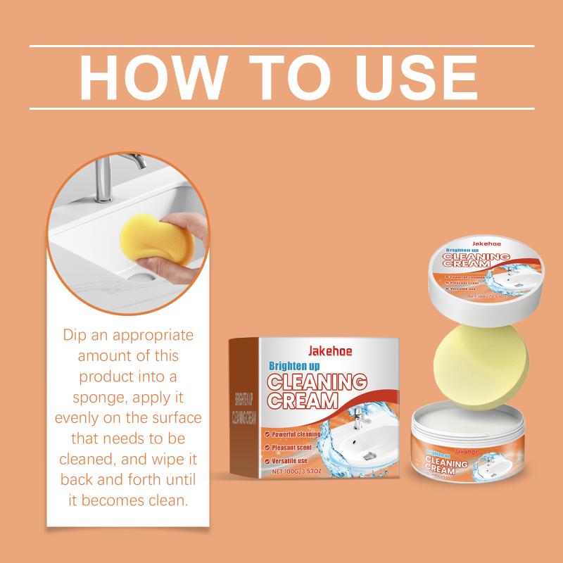 Multipurpose Cleaning Cream Quick Dissolve Oil Stains Remove Stubborn Grease Dirts Restoring Polishing All Purpose Clean