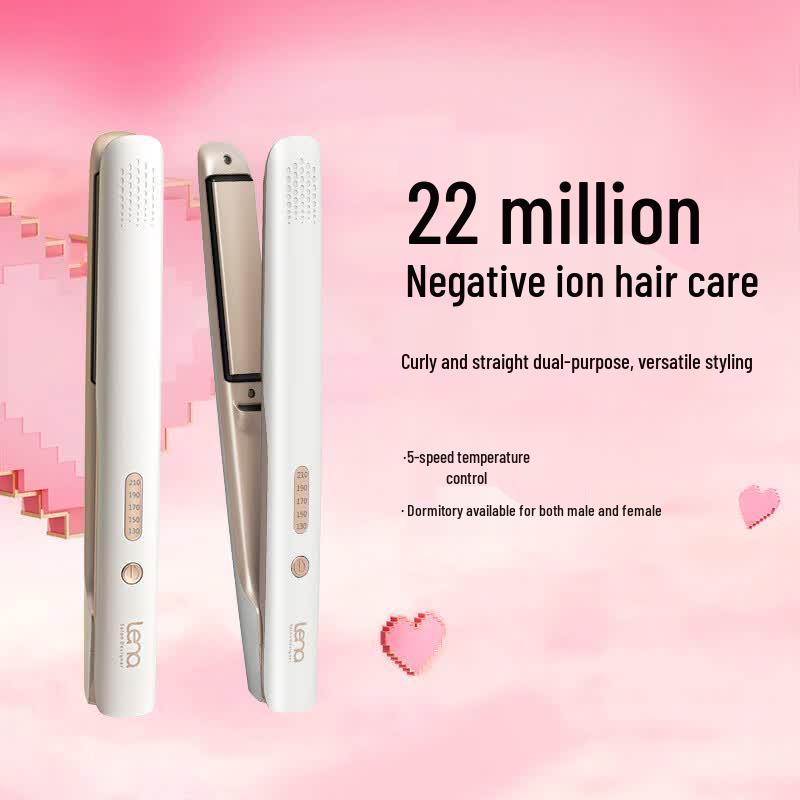 Lena LN-508 2-in-1 Hair Straightener & Curler with Negative Ion Care CN plug (adapter included)