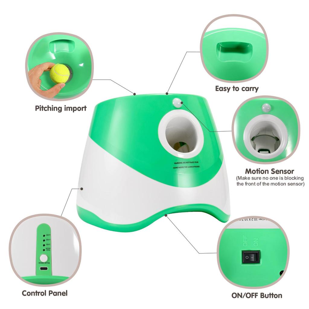 Dog Tennis Ball Launcher: Automatic Throwing Machine for Fetch and Exercise