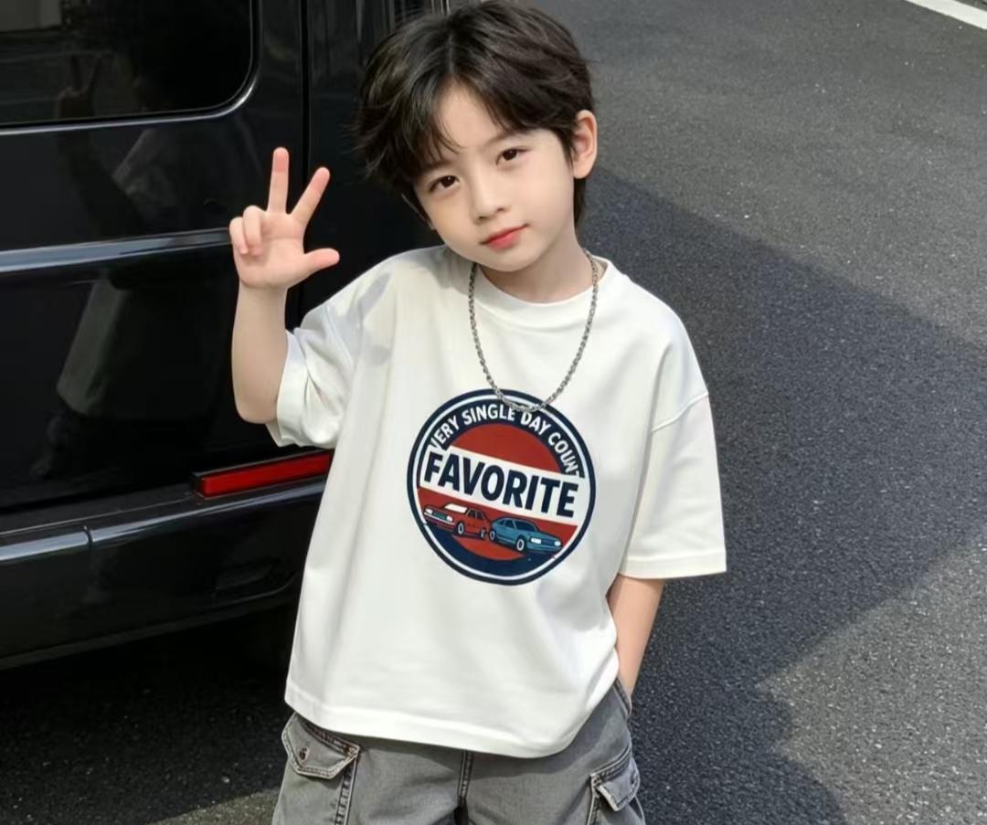 Bestselling cute digital print 100 cotton Tshirt trendy childrens comfortable soft and breathable top 100