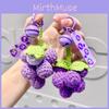 Gemütlicher gestrickter Trauben-Taschenanhänger-Schlüsselanhänger Perfekt für Geschenke zu jedem besonderen Anlass