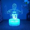LED Night Light 3D Lamp Illusion Football Character Messi Smart Touch Child Nightlight Soccer Fans Room Decor Table Lamps Gifts
