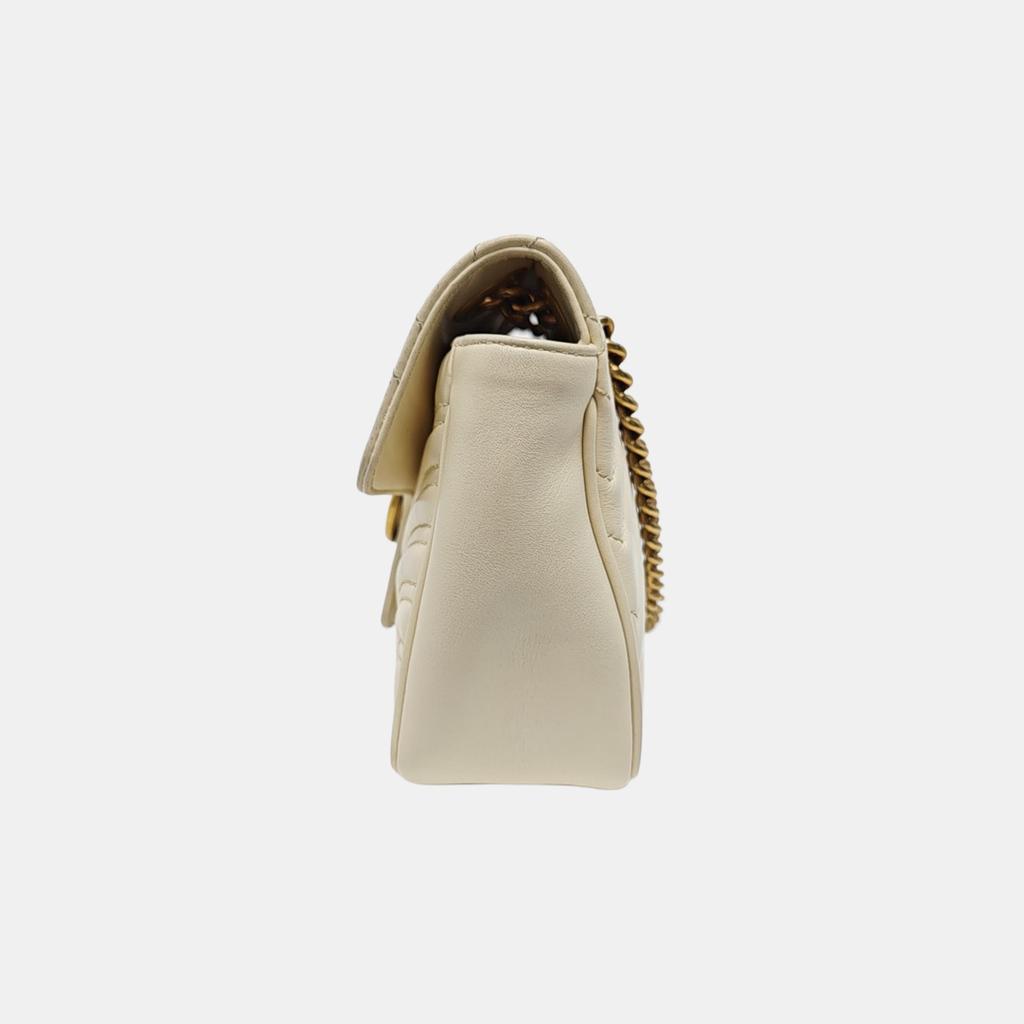 [Pre-Owned] GG Marmont Double G Logo Chain Shoulder Bag - Very Good #FRMCDS