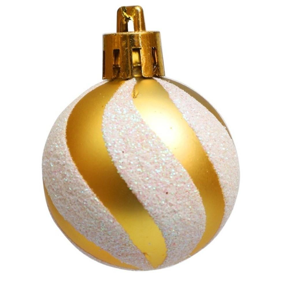 12Pcs 4cm Christmas Ball Set Painted Xmas Ornament Ball Creative Xmas Tree Hanging Pendant