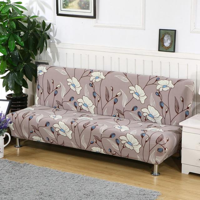 Sofa Bett Abdeckung Elastische Armless Sofa Abdeckung Stretch Sofa Bett Abdeckungen Funda Elastische Para Sofa Cama