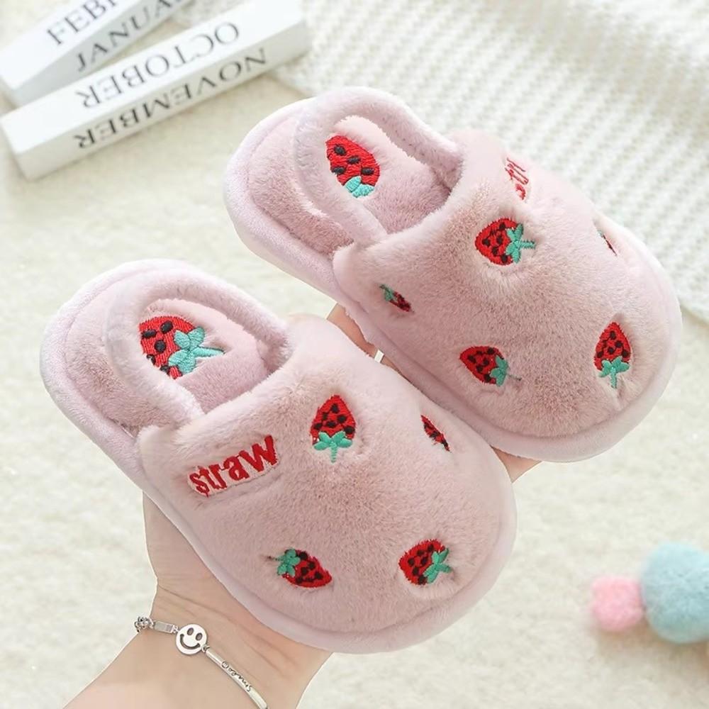 Cute Cartoon Children Slippers Cotton Kids Slipper New Toddler Shoes  Baby Boy Girl
