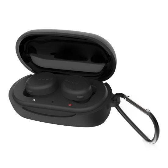 Earphones Case Solid Anti-drop Silicone Earphones Protective Case for Sony WF-XB700