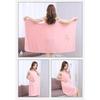 Coral Fleece Bath Skirt Wearable Wrap Home Bath Robe Adult Women Thickened Absorbent Towel Bath Dress