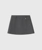 Lugkaeseuteu Nelly Summer Wool Mini Skirt_Charcoal
