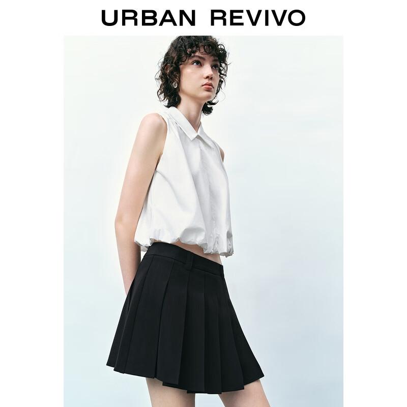 UR Women's Sleeveless Lapel Blouse Shirt