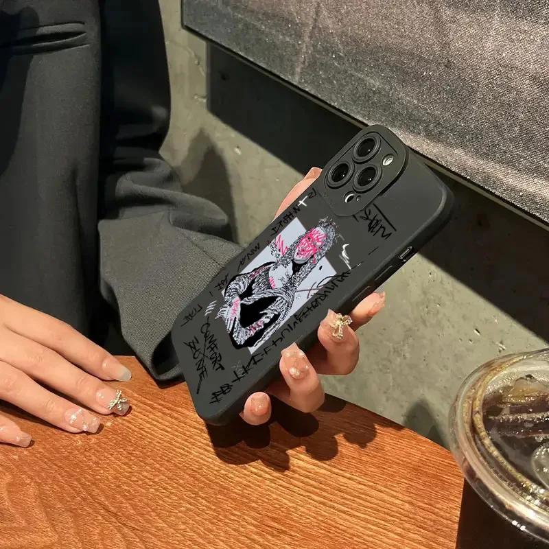 Graffiti Great Art Aesthetic David Mona Lisa Soft Phone Case For iPhone 15 14 13 12 11 16 Pro Max XR X XS 7 8 15 Plus SE Cover