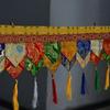 Tibetan Style Decorat Curtains Storefront Hanging Temple Buddha Hall Wall Deco Enclosing Tapestry Draperies about 100cm Length