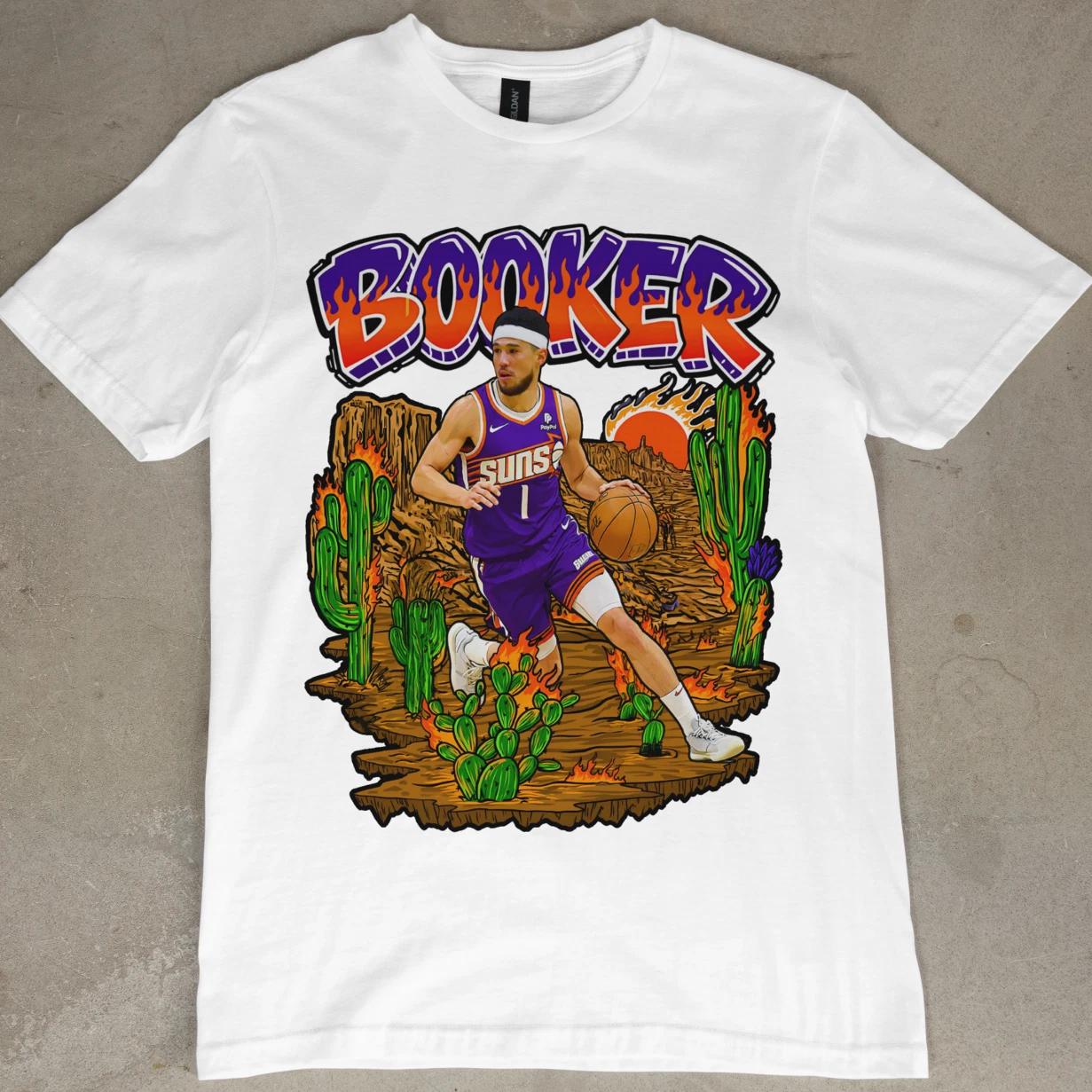 Devin Booker Phoenix Suns T-Shirt Jersey NBA Basketball Graphic Tee D Book NEW S