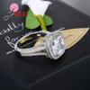 Sterling Silver Color Cubic Zirconia Rings for Women Anillos Mujer Ring Female Wedding Bijouterie Masculino Vintage Jewelry