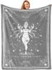 Twelve Constellation Tarot Cards Printed Blanket for Sofa Bed Travel Camping Living Room Office Conditioning Blanket