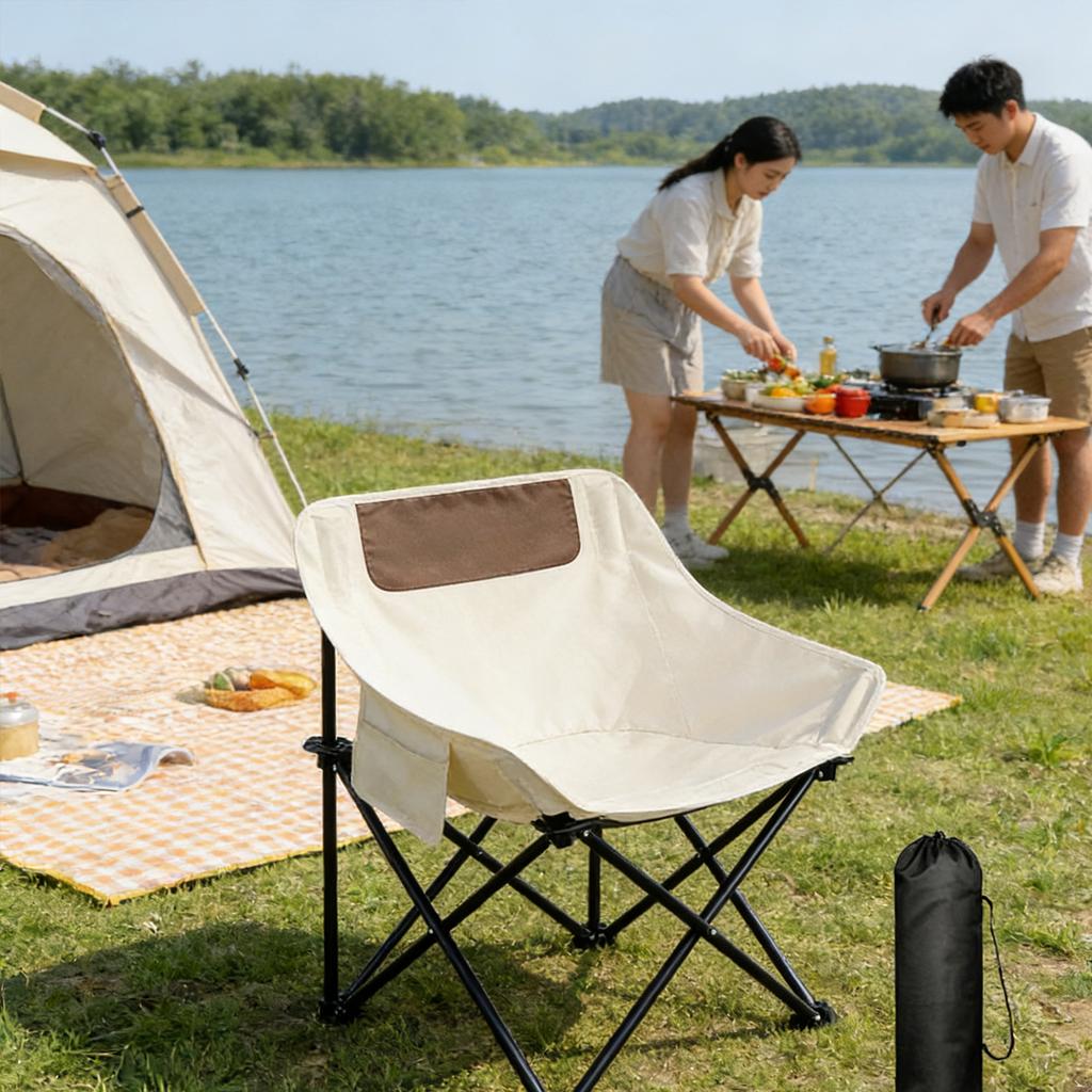 Oversized Folding Chair Portable Fishing Picnic Gear  Stool Sketching Camping Foldable Oxford Cloth  Beach Small Horse Chairs