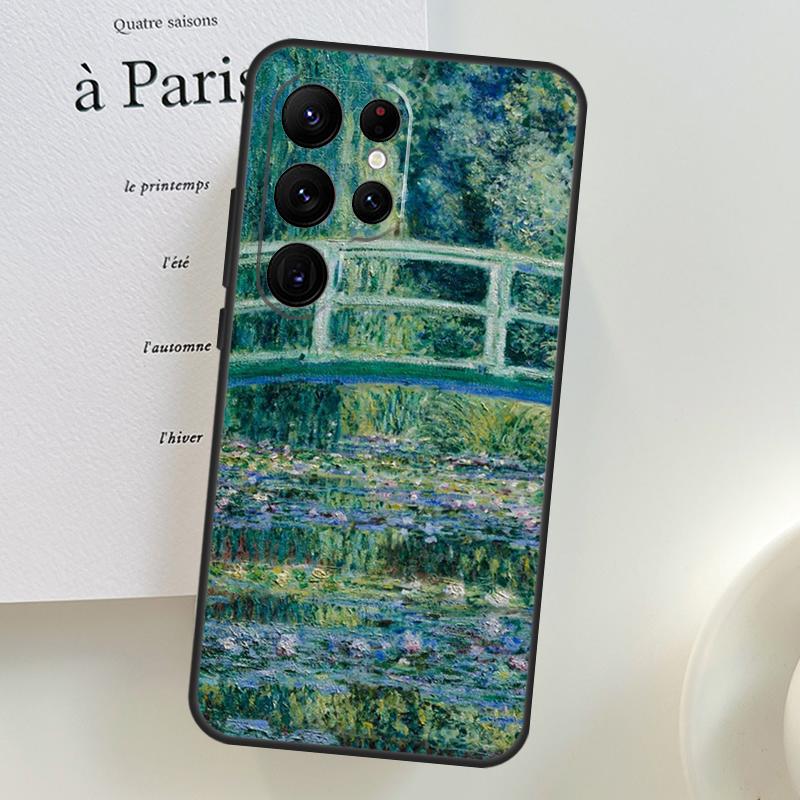 Monet Oil Painting Case For Samsung Galaxy S26 Ultra S25 S24 S23 S21 S22 Ultra S10 S20 Plus S25 FE Phone Cover