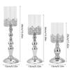 European Holder Metal Base Candlesticks Table Centerpieces Pillar Stand for Wedding Parties Home Decors X3UC