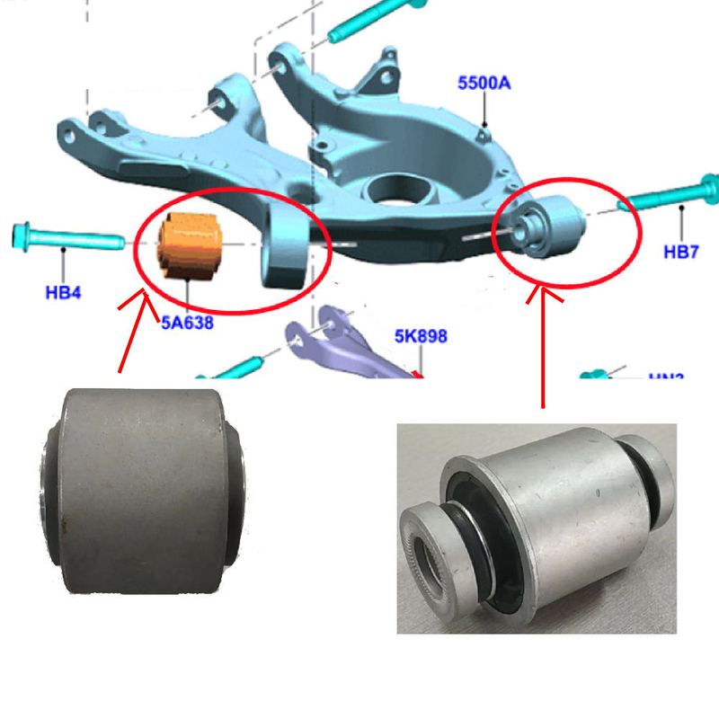 POKESS Control Arm Big Small Bushing Car Suspension Parts for Ford Mondeo MK5 Fusion Taurus Edge 2015- F2GC5K653AXB FR270AA