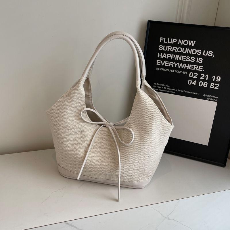 Borsa Tote in Tela Coreana da Donna Moda Pendolare Borsa a Mano Versatile Borsa a Spalla Sottobraccio Borsa a Tracolla
