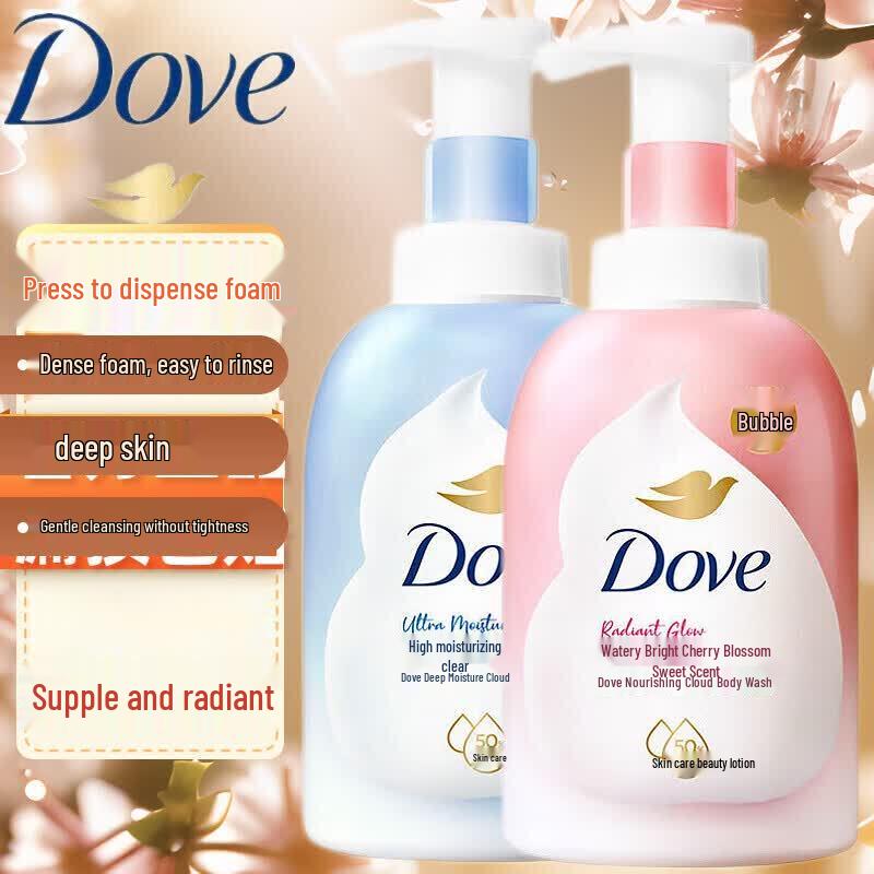 Dove Глубоко питающий пенящийся гель для душа