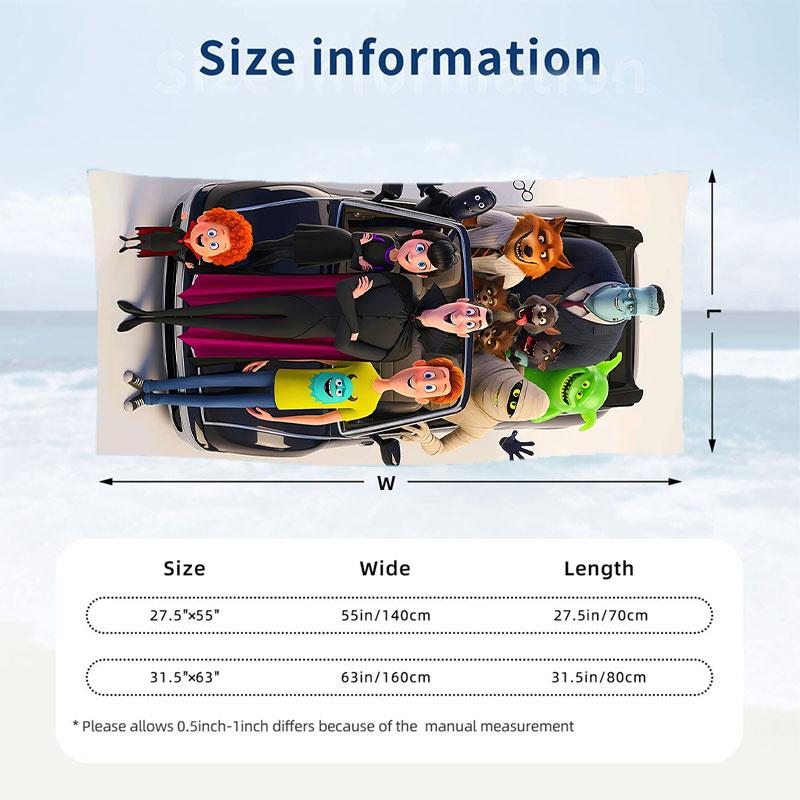 Large Beach Towel Quick Dry Absorbent Towel For Beach IndoorHotel Transylvania