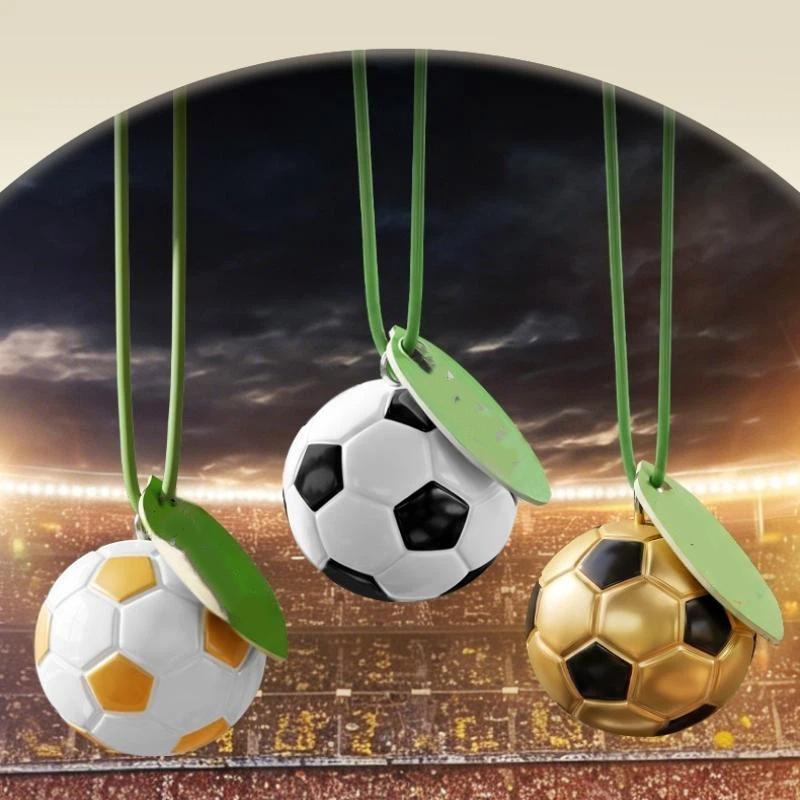 Football Shaped Hanging Air Freshener Long Lasting Fresh Scent Lovely Creative Design for Car Bedroom Bathroom Kids Gift