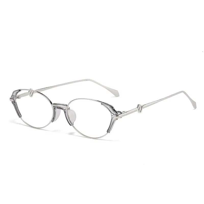 Xiaomi Fashion Unisex Small Irregular Oval Anti Blue Light Blocking Glasses Luxury Metal Decor Frame Computer Anti Radiation Eyewear