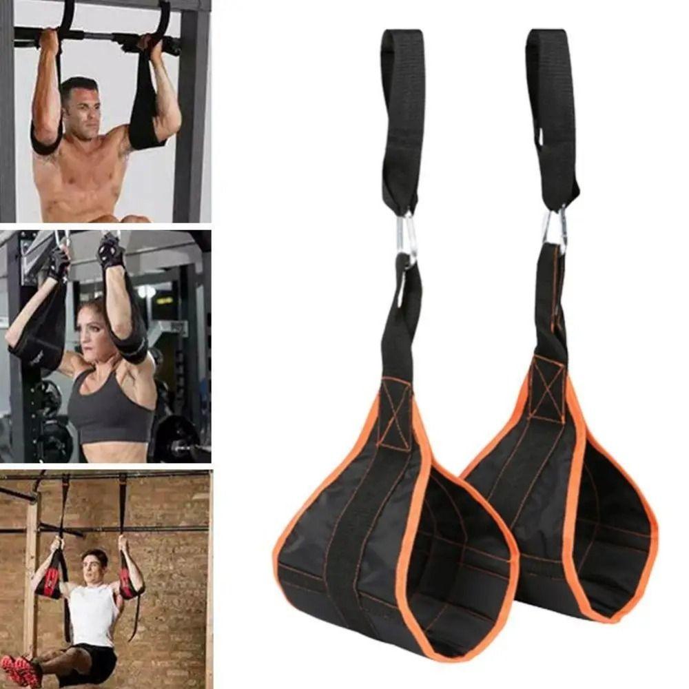 2pcs Nylon Abdominal Muscle Cantilever Rip-Resistant Hanging Belt Suspension  Pull Up Training