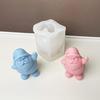Christmas Santa Silicone Candle Mould Reusable Sturdy Crafting Tool for Holiday Decorations and Baking Supplies